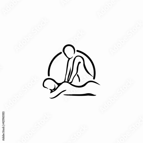 Body Spa Centre icon, massage parlour, spa, relax, 
rejenuvate, essential oil, vector illustration
