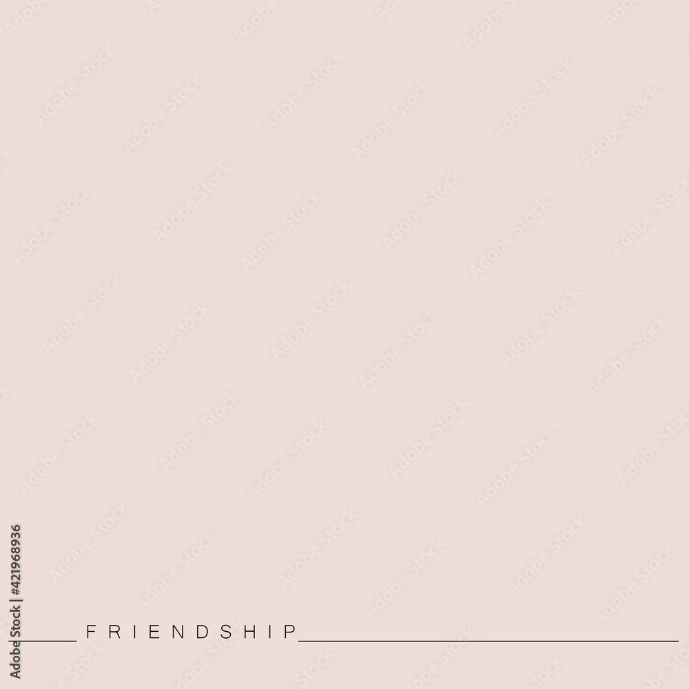 Friendship card design, vector illustration