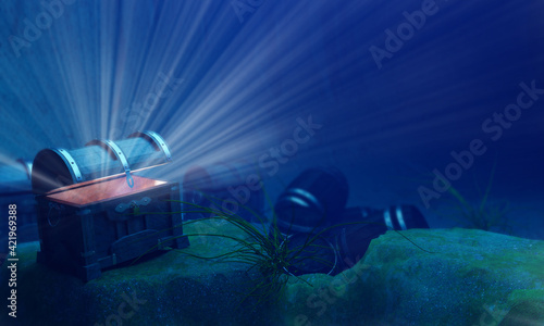 The old treasure chest sunk...