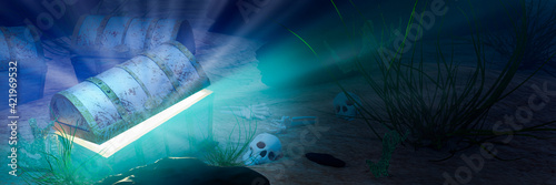 The old treasure chest sunk...