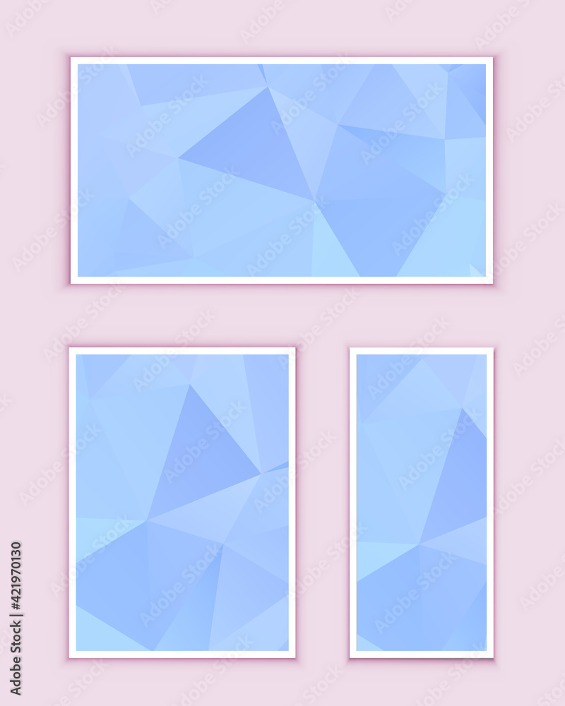 Fototapeta premium Polygonal Mosaic Background, Low Poly Style, Vector illustration, Business Design Templates