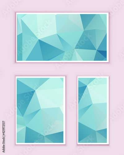 Polygonal Mosaic Background, Low Poly Style, Vector illustration, Business Design Templates