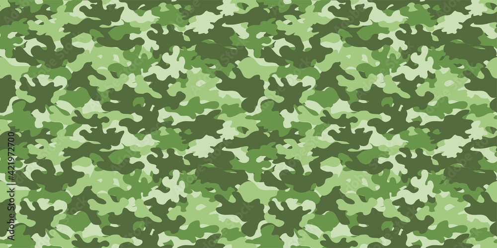 Camouflage background. Seamless pattern.Vector. 迷彩パターン