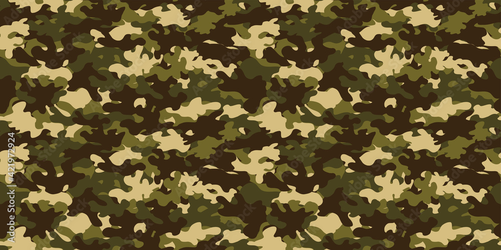 Camouflage background. Seamless pattern.Vector. 迷彩パターン Camouflage background. Seamless pattern.Vector. 迷彩パターン