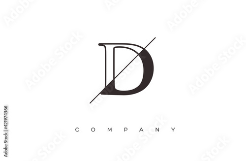 initial D logo design vector