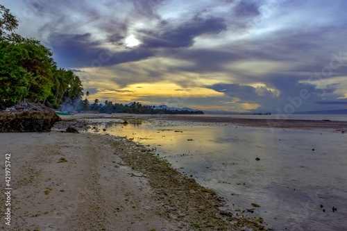 sunset on the beach