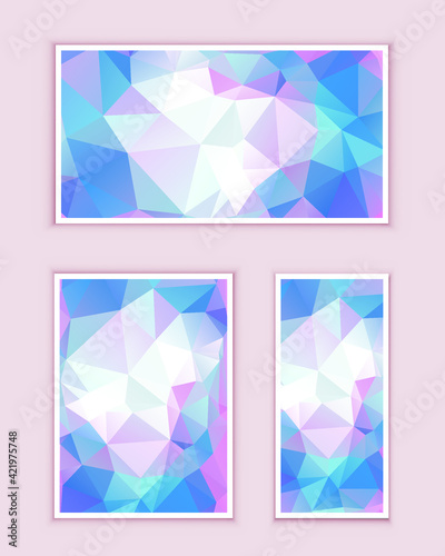Polygonal Mosaic Background, Low Poly Style, Vector illustration, Business Design Templates