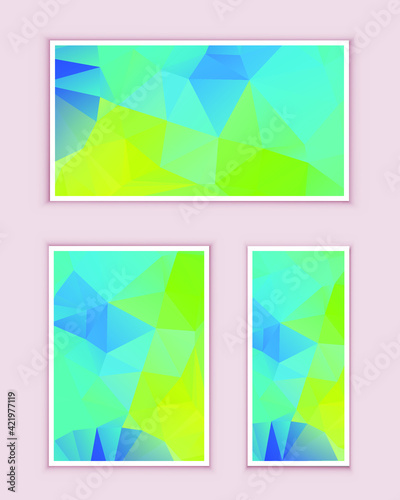 Polygonal Mosaic Background, Low Poly Style, Vector illustration, Business Design Templates