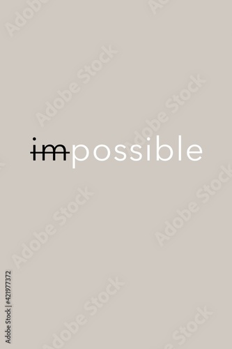 Vector image : impossible