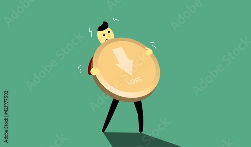 Vector image : Coin drop