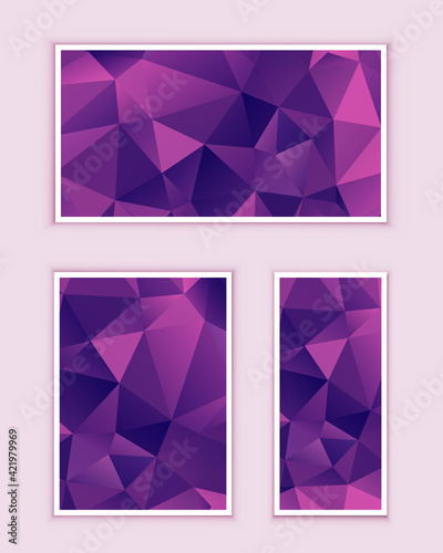 Polygonal Mosaic Background, Low Poly Style, Vector illustration, Business Design Templates