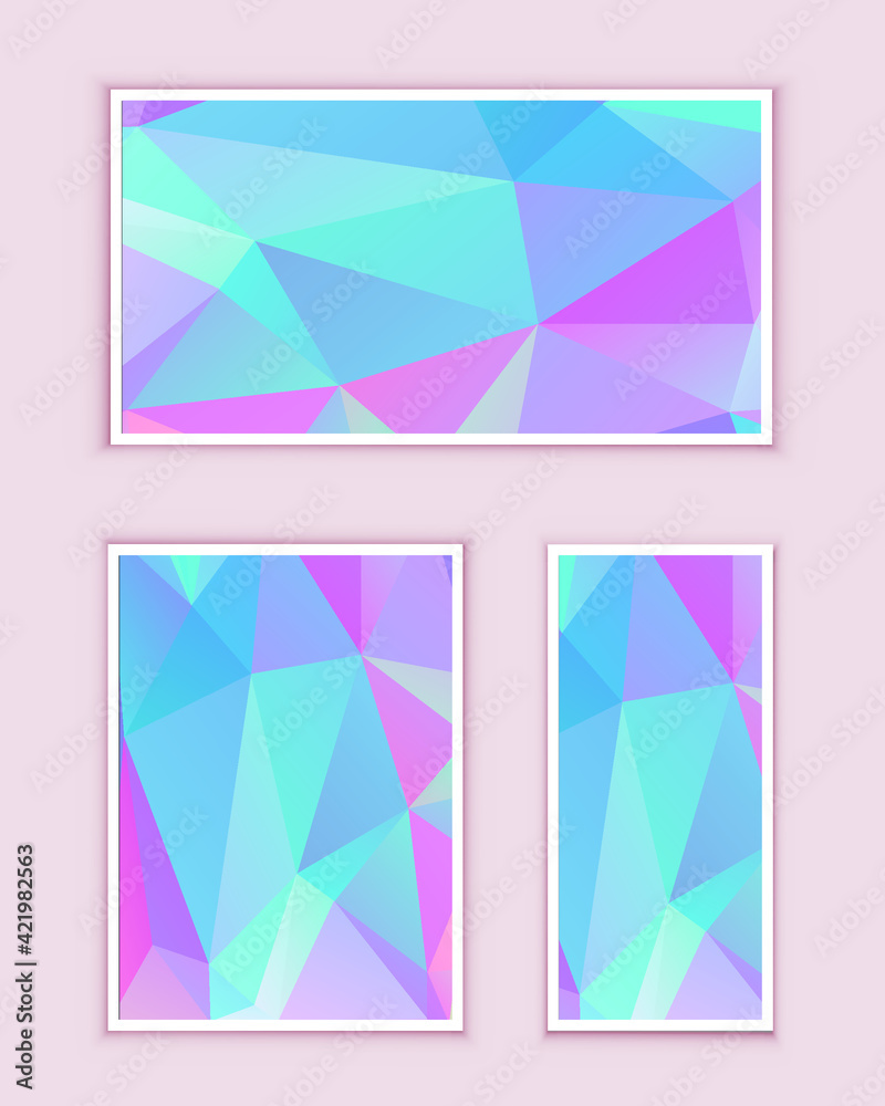 Polygonal Mosaic Background, Low Poly Style, Vector illustration, Business Design Templates