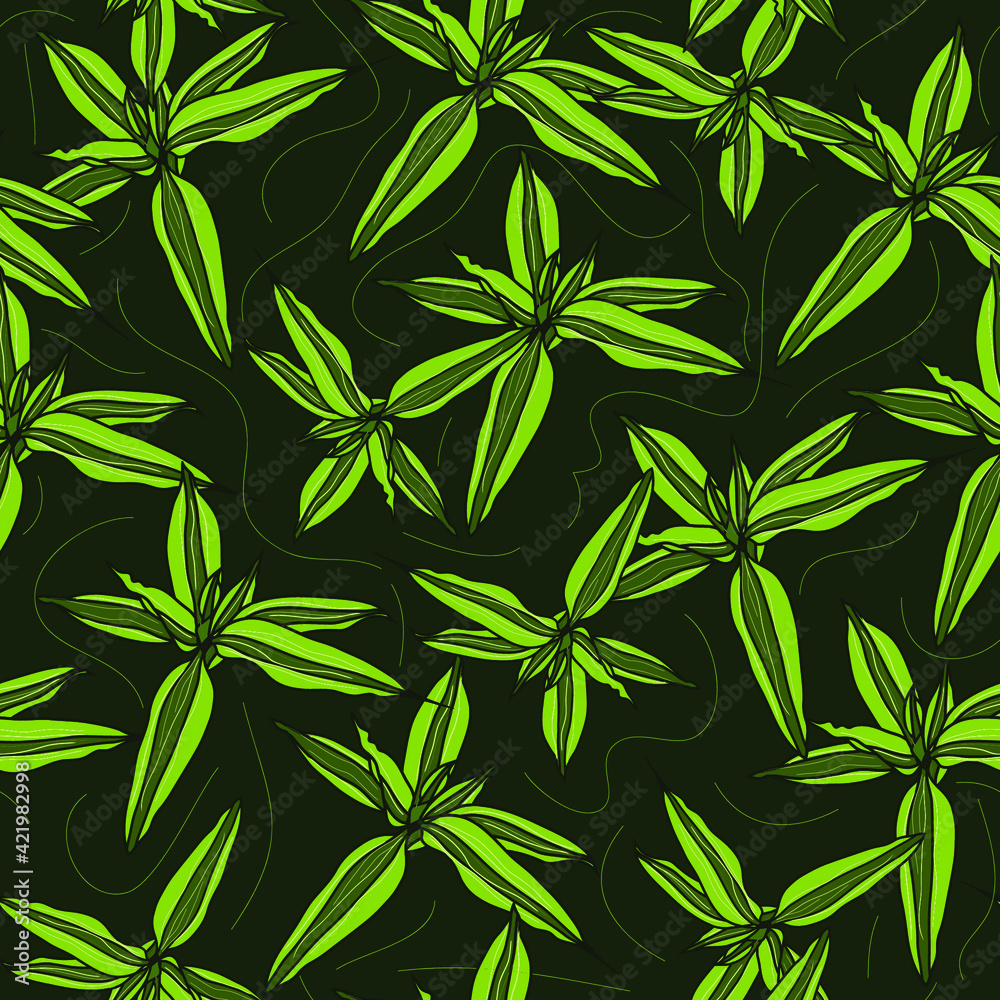 Green leaf textile design Green leaf textile design