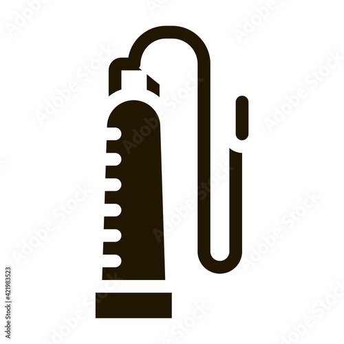 Penis Pump Icon Vector Glyph Illustration