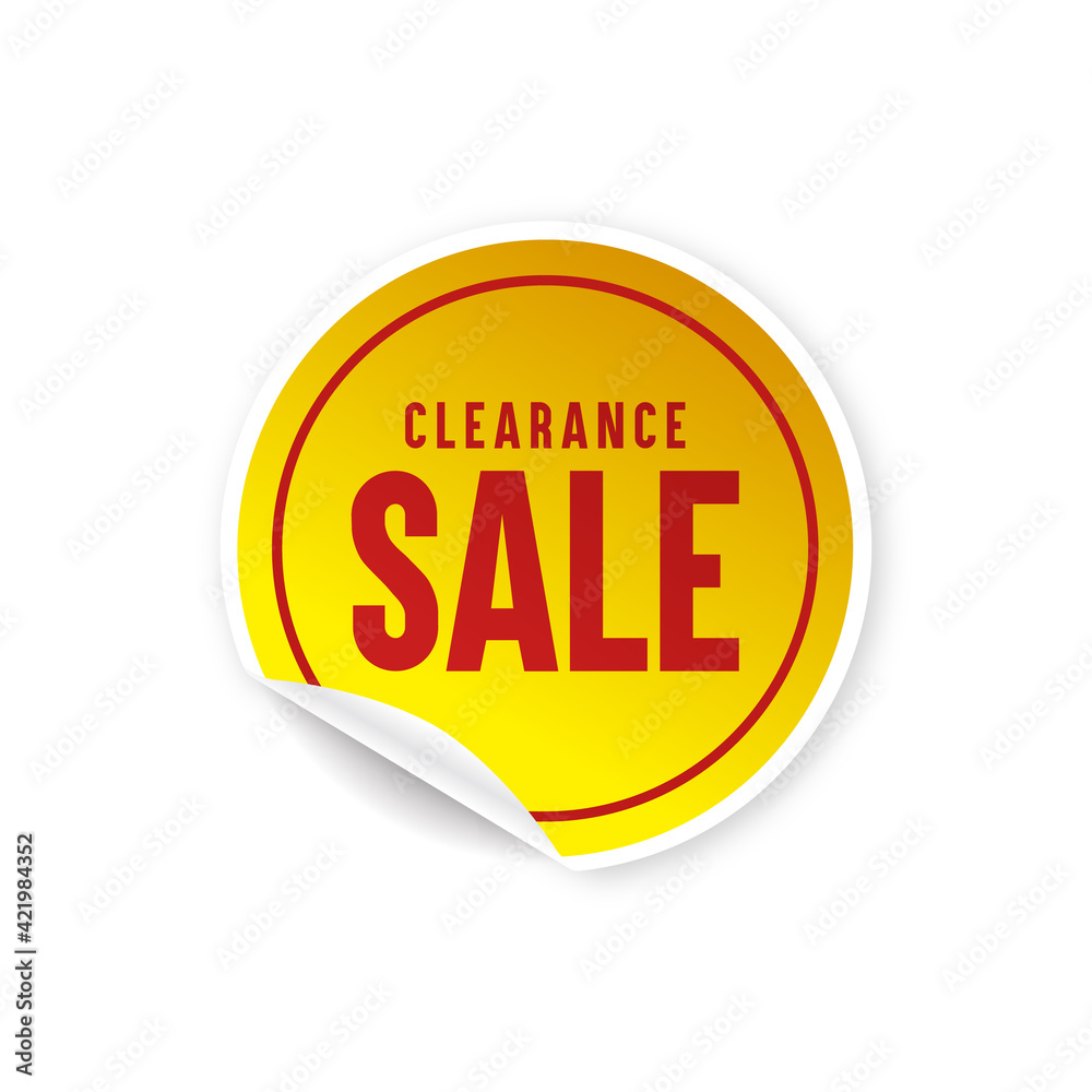 Slightly flipped sale sticker icon Slightly flipped sale sticker icon
