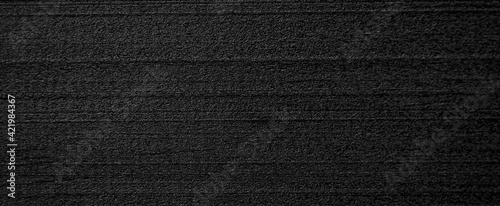 Panorama of Dark Black wood from nature copy space for your designs or add text to be attractive and beauty to make work look good. High resolution wooden background for wallpaper,banner,backdrop