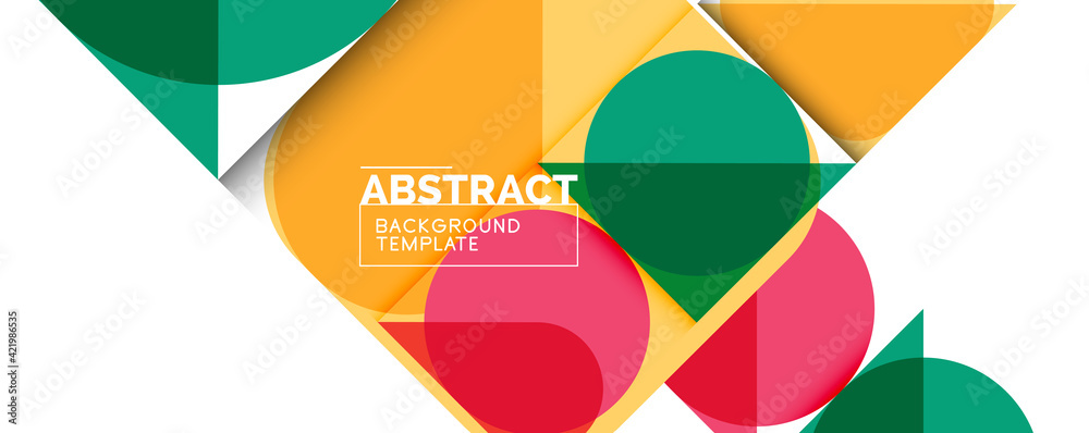 Simple circles and triangles abstract background. Vector illustration for covers, banners, flyers and posters and other designs Simple circles and triangles abstract background. Vector illustration for covers, banners, flyers and posters and other designs