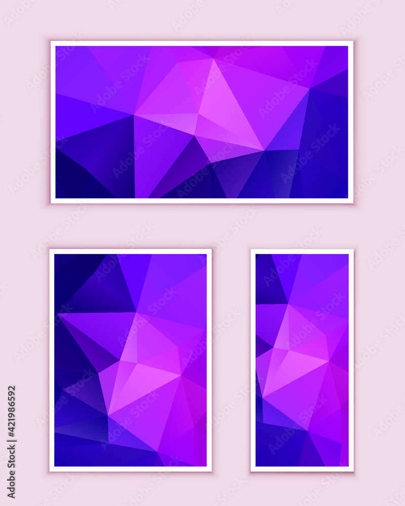 Fototapeta premium Polygonal Mosaic Background, Low Poly Style, Vector illustration, Business Design Templates