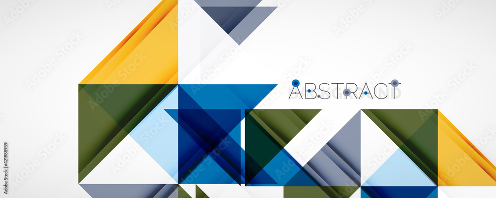 Set of vector triangle geometric backgrounds. Vector illustration for covers, banners, flyers and posters and other designs Set of vector triangle geometric backgrounds. Vector illustration for covers, banners, flyers and posters and other designs