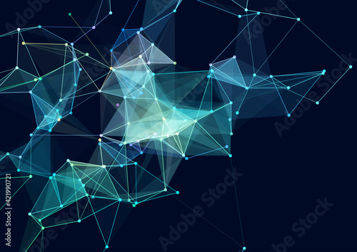 Abstract background with a network connections background design