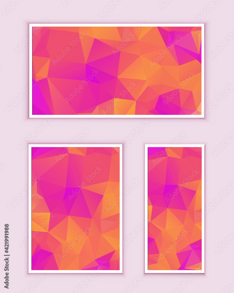 Polygonal Mosaic Background, Low Poly Style, Vector illustration, Business Design Templates