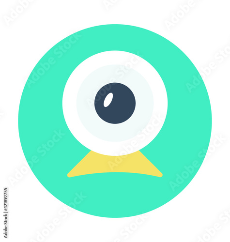 Webcam Colored Vector Icon