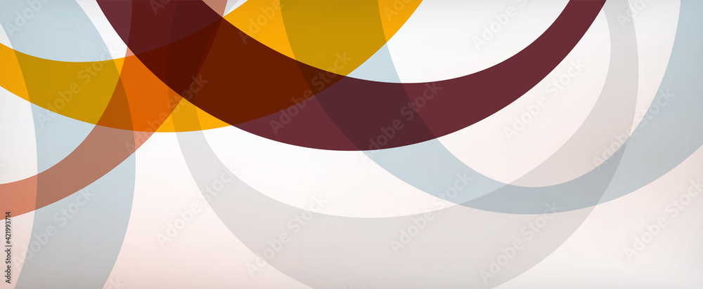 Fototapeta premium Ring geometric shapes, o letter repetition wallpaper. Abstract background for business or technology presentations, internet posters or web brochure covers