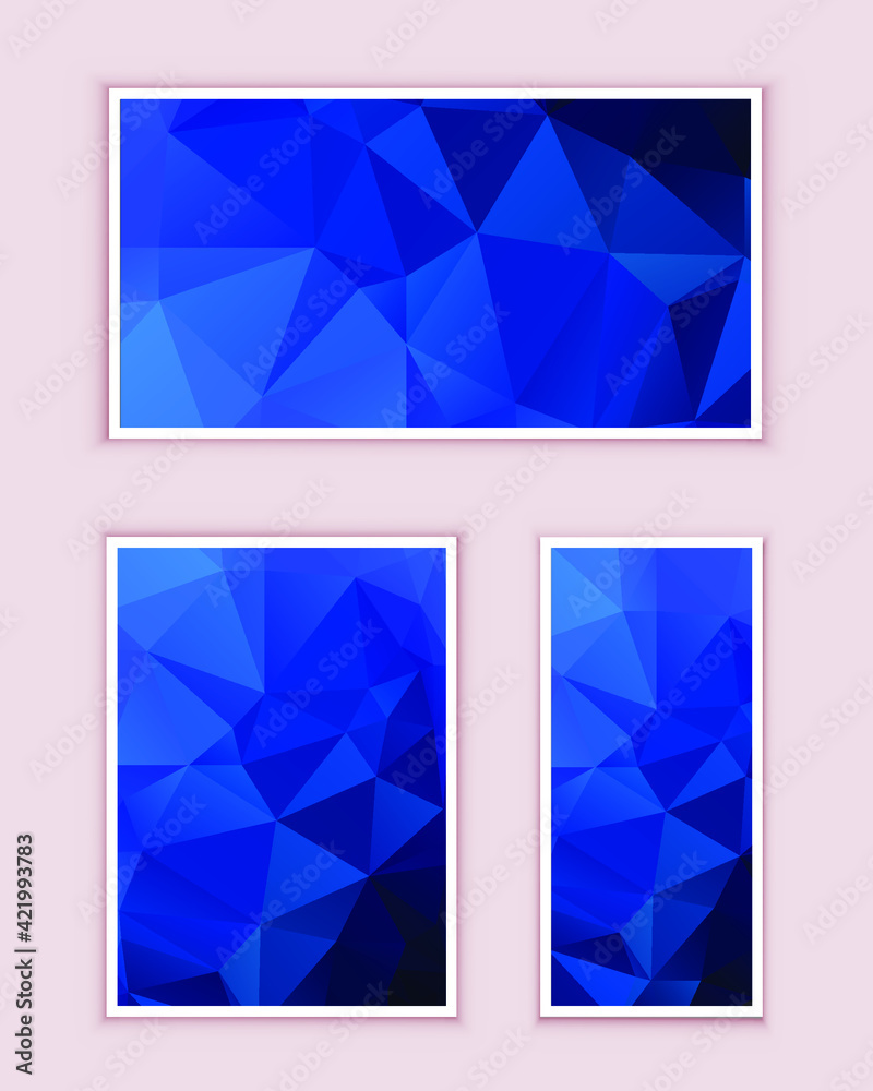 Fototapeta premium Polygonal Mosaic Background, Low Poly Style, Vector illustration, Business Design Templates