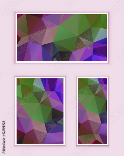 Polygonal Mosaic Background, Low Poly Style, Vector illustration, Business Design Templates