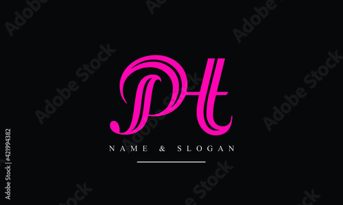 PH, HP, P, H abstract letters logo monogram