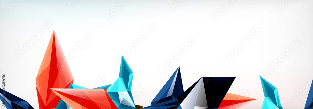 Vector 3d triangles and pyramids abstract background for business or technology presentations, internet posters or web brochure covers Vector 3d triangles and pyramids abstract background for business or technology presentations, internet posters or web brochure covers
