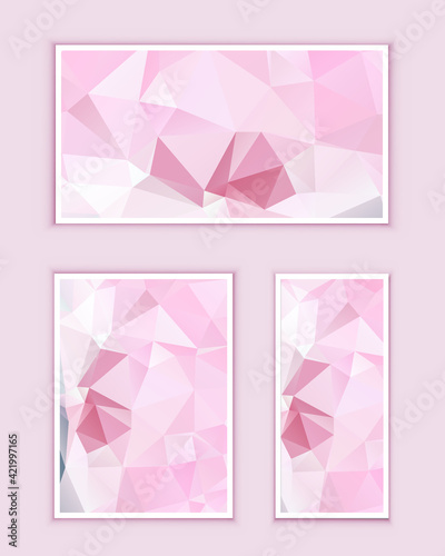 Polygonal Mosaic Background, Low Poly Style, Vector illustration, Business Design Templates