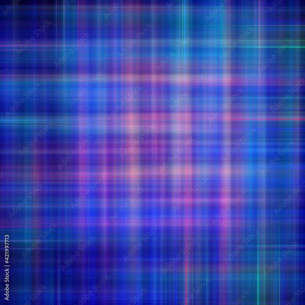 Abstract square multicolored background of blurred vertical and horizontal crossed lines in blue tone Abstract square multicolored background of blurred vertical and horizontal crossed lines in blue tone
