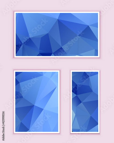 Polygonal Mosaic Background, Low Poly Style, Vector illustration, Business Design Templates