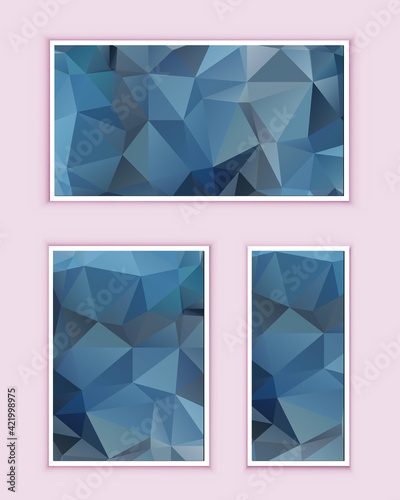 Polygonal Mosaic Background, Low Poly Style, Vector illustration, Business Design Templates