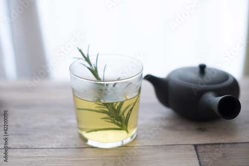 glass of green tea