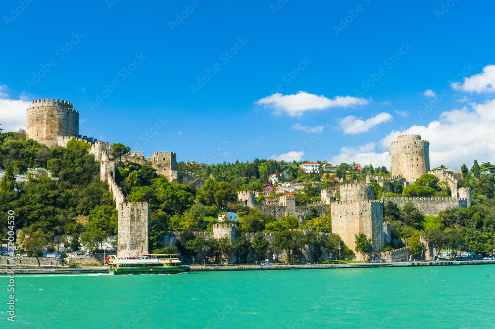 Naklejka premium Rumeli Hisari castle in Istanbul in Turkey