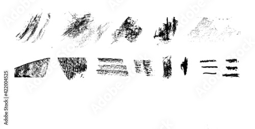 grunge texture vector set design elements 