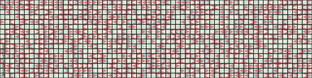 Fototapeta premium Abstract Geometric Pattern generative computational art illustration