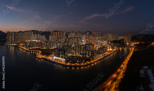 Aerial view of Apartments at Tseung Kwan O  Hong Kong