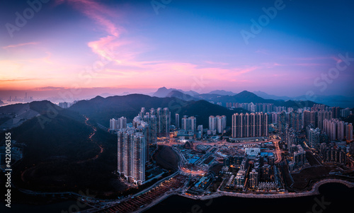 Aerial view of Apartments at Tseung Kwan O, Hong Kong