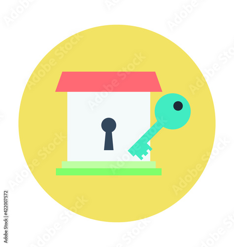 Real Estate Colored Vector Icon