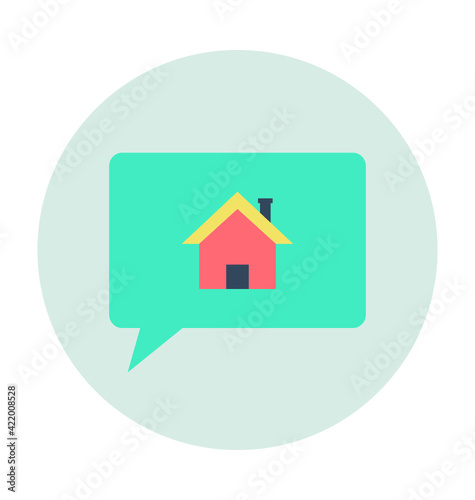  Property Advising Colored Vector Icon