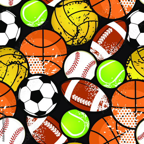 Seamless abstract sport pattern . Grunge background for textile, sport wear, graphic tees and more. 