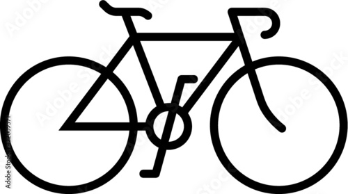 Vector illustration of the bicycle