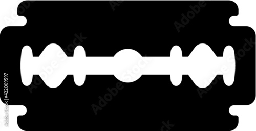 Vector illustration of the razor blade