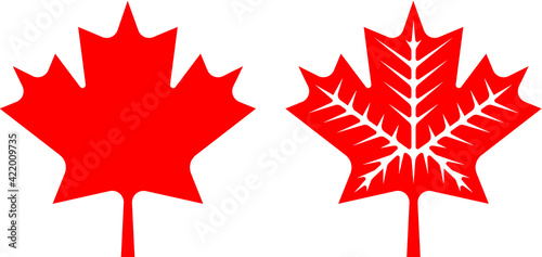 Vector illustration of the Canadian maple leaf