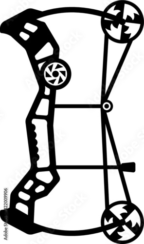 Vector illustration of the compound bow