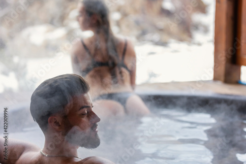 couple bathing in vats © zokov_111
