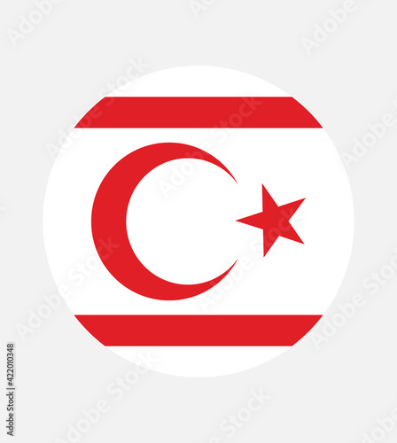 National Northern Cyprus flag, official colors and proportion correctly. National Northern Cyprus flag. Vector illustration. EPS10. Northern Cyprus flag vector icon, simple, flat design for web.